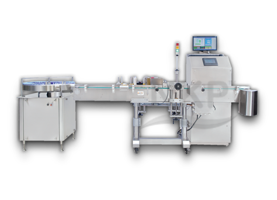 N.K.P. Pharma is a Leading Manufacturer of Automatic Self Adhesive Vertical Labelling Machine with Online Camera Inspection and Rejection System.