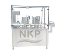 Automatic Injectable Liquid Filling with Rubber Stoppering & Sealing Machine